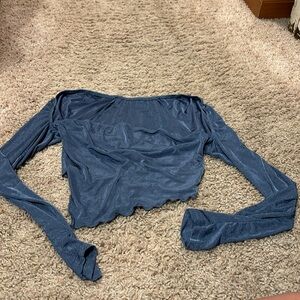 Blue velvet SHEIN long sleeve size large